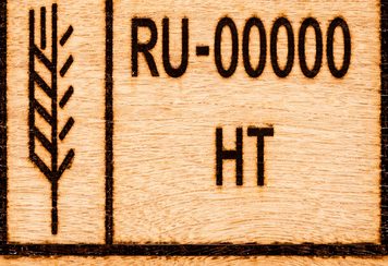 Маркировка ISPM 15 на деревянной таре для экспортной упаковки
